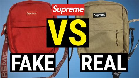 supreme ss18 shoulder bag fake vs real|real supreme box logo.